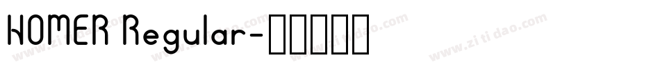 HOMER Regular字体转换